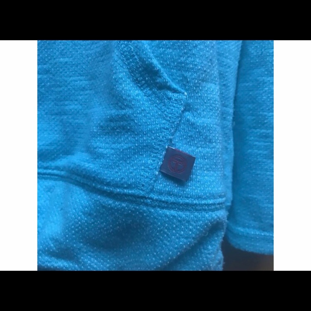 Talbots Active Cowl Neck Pullover / Color Aqua - Picture 5 of 8